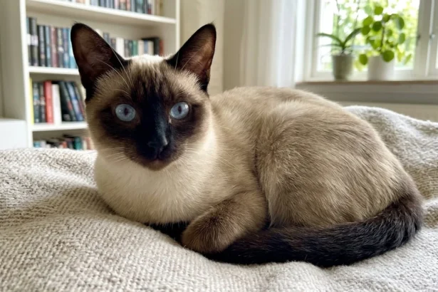 Un chat Siamois élégant et affectueux avec une fourrure distinctive.