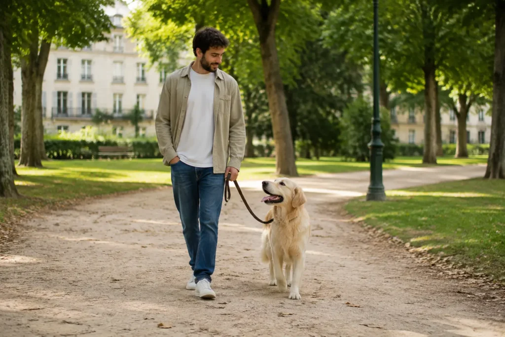 Les bienfaits des animaux de compagnie illustrés par une femme partageant un moment avec son chien