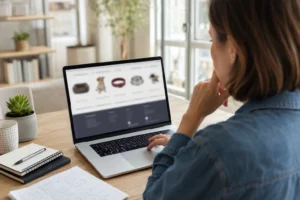 Vérification d’une animalerie en ligne avant une commande