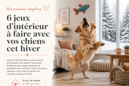Jeux d'intérieur d'hiver pour chiens avec leurs maîtres, activités amusantes