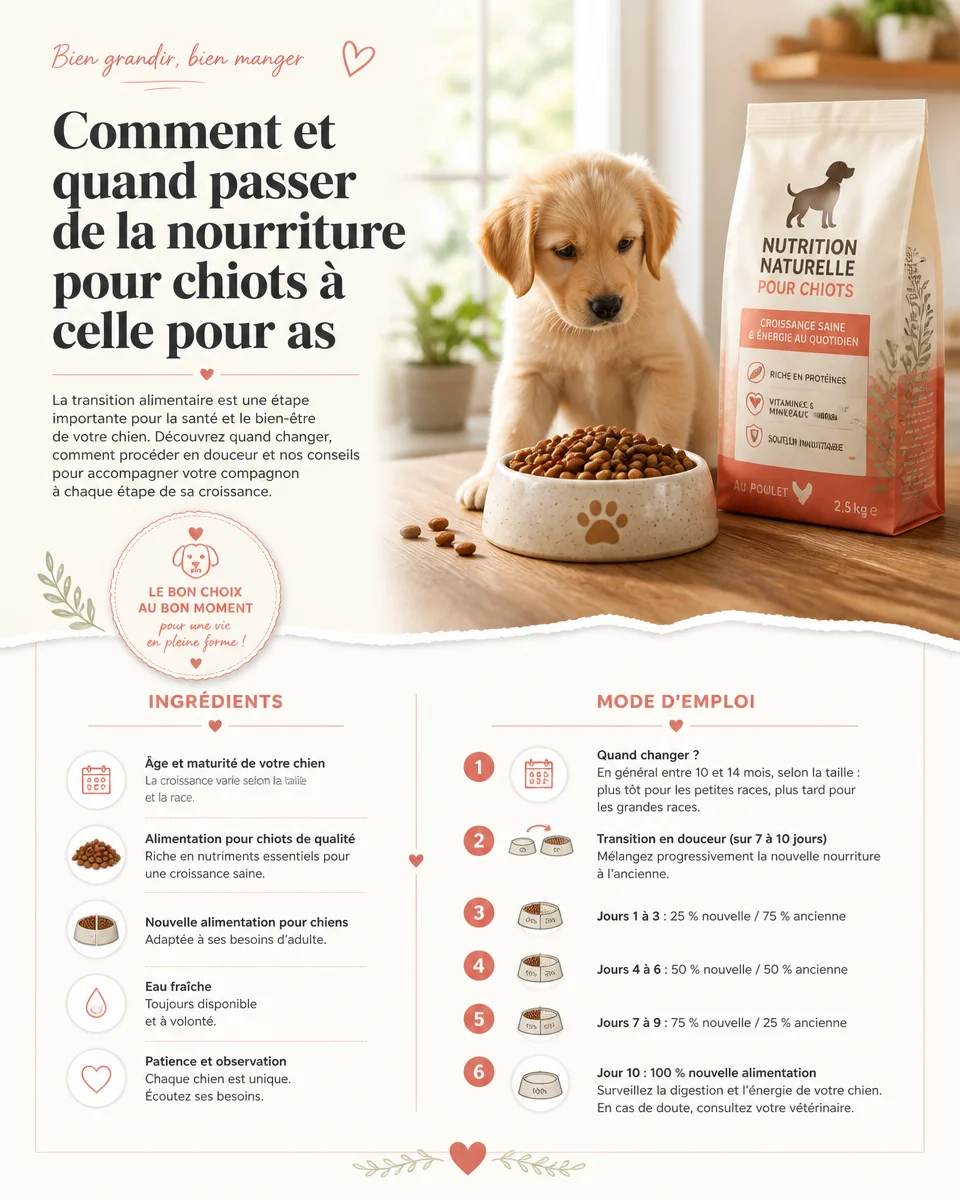 Chiots à adopter pour chiens adultes avec conseils d'élevage