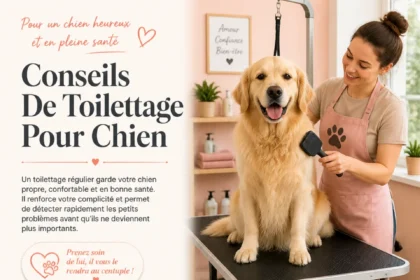 Toilettage du chien avec un brossage doux à la maison