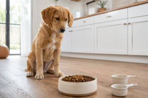Croquettes pour chiot avant le passage à une alimentation pour chien adulte