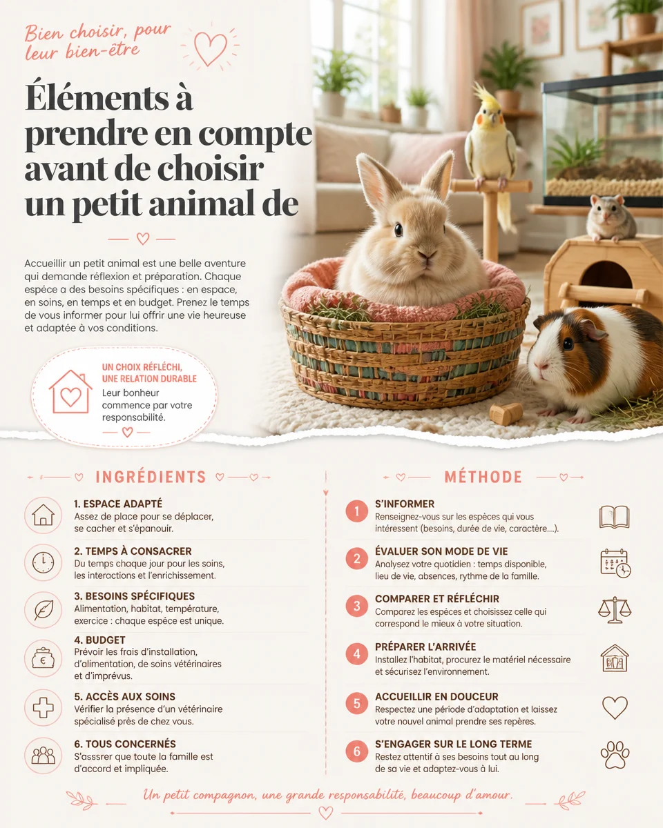 Conseils de pet care pour le bien-être des petits animaux de compagnie.