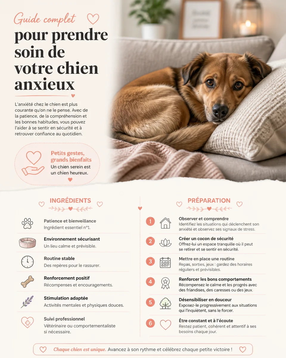 Guide complet pour le soin et la gestion de l'anxiété chez le chien
