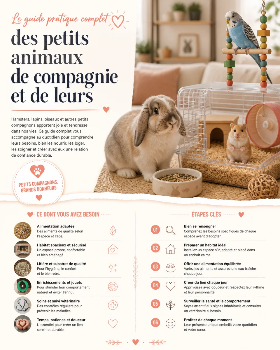 Guide sur les petits animaux et les meilleures espèces faciles à élever