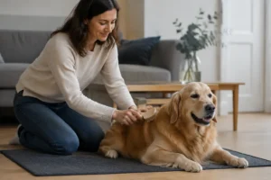 Chien bénéficiant d’une activité physique et mentale adaptée