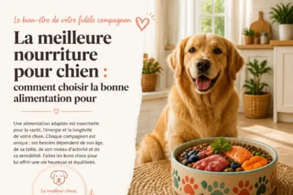 Bols de nourriture pour chien, offrant une alimentation saine et équilibrée