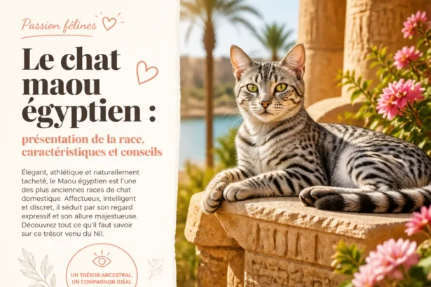 Chat maou égyptien : caractéristiques et conseils d'entretien de cette race unique