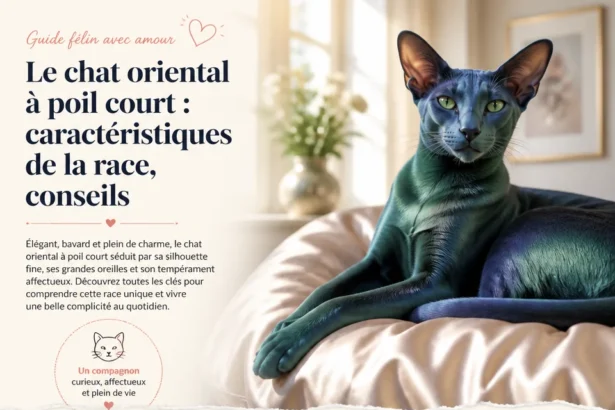 Chat oriental à poil court avec description des caractéristiques et conseils d'entretien