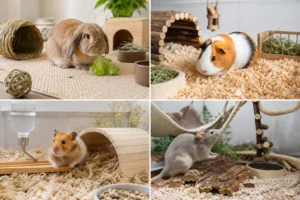 Petits animaux domestiques ayant des besoins différents