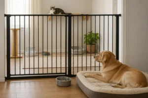 Première rencontre sécurisée entre un chien et un chat