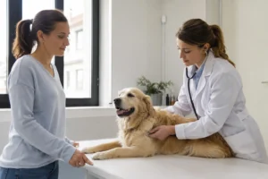 Suivi vétérinaire du chien lors d’une consultation préventive