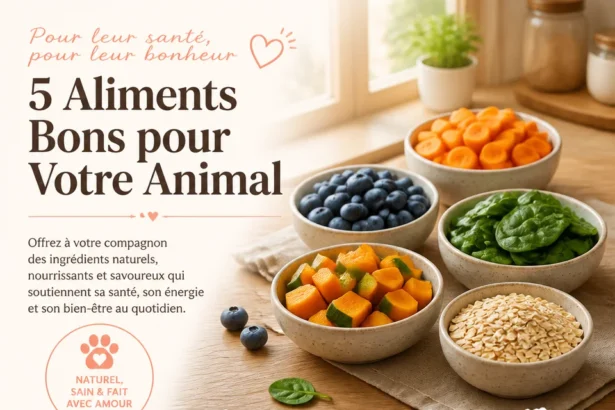 5 aliments bons pour la santé de votre animal de compagnie