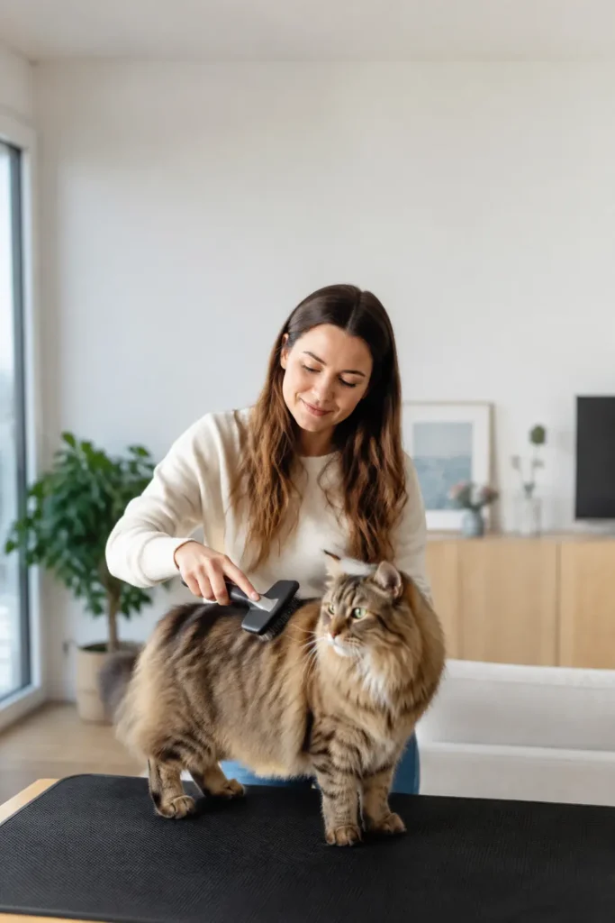 Brosses et peignes adaptés au toilettage du chat