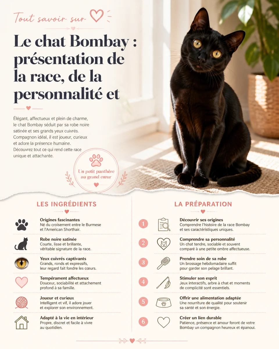 Chat Bombay - présentation de la race et guide d'entretien