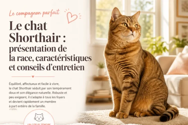 Chat Shorthair aux pelage court, présentation et entretien du chat