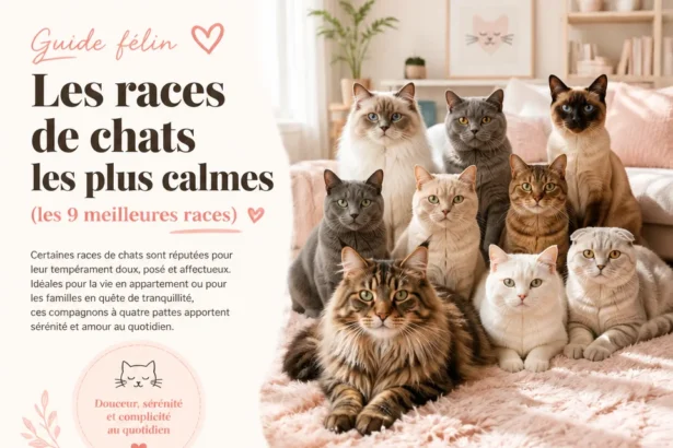 Les races de chats les plus calmes pour un compagnon tranquille à la maison