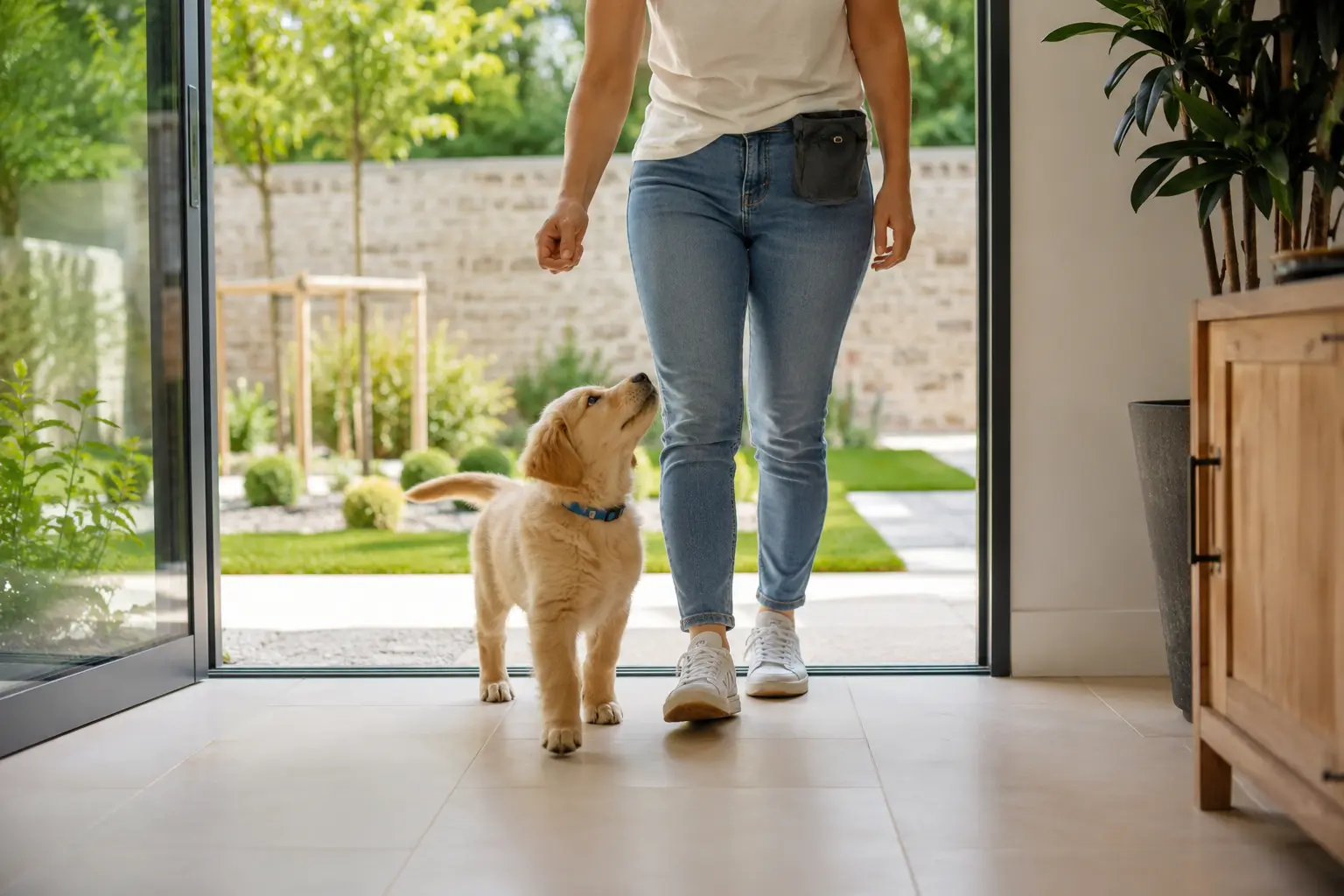Apprendre la propreté à un chiot avec une méthode positive.