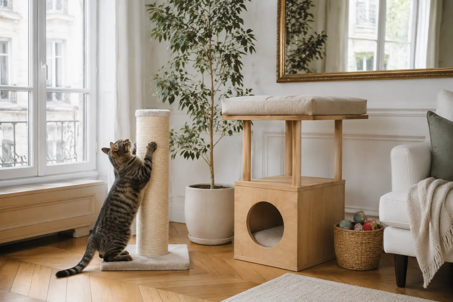 Aménager un appartement pour un chien et un chat