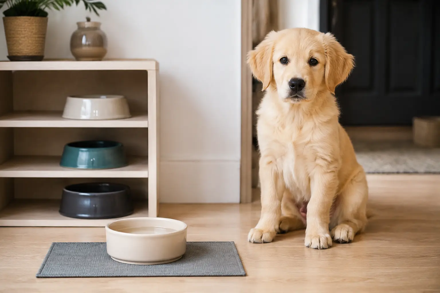 Organisation de la fréquence des repas du chiot