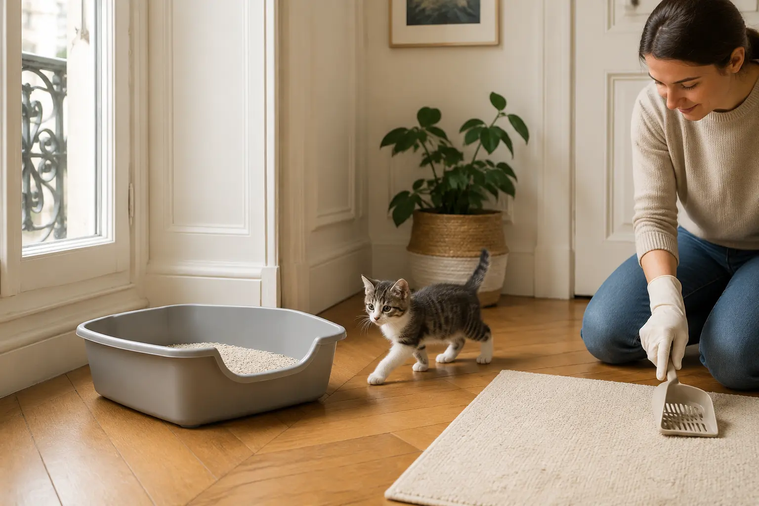 Rediriger les morsures du chaton vers un jouet adapté.