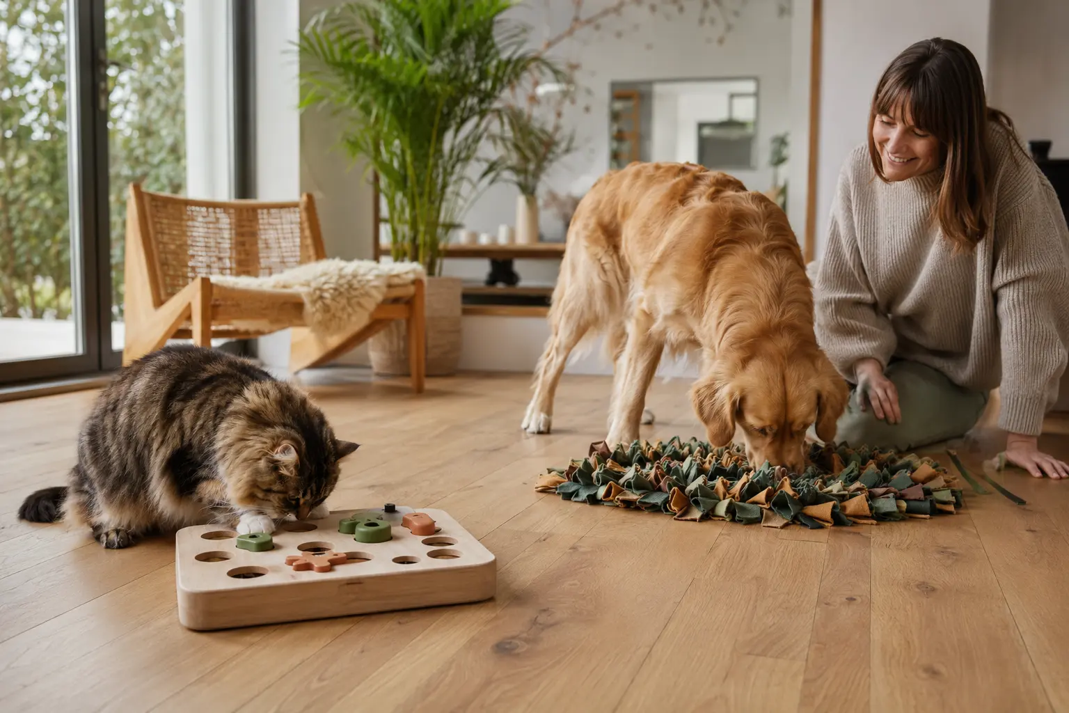 Nouveaux accessoires d’enrichissement pour chiens et chats.