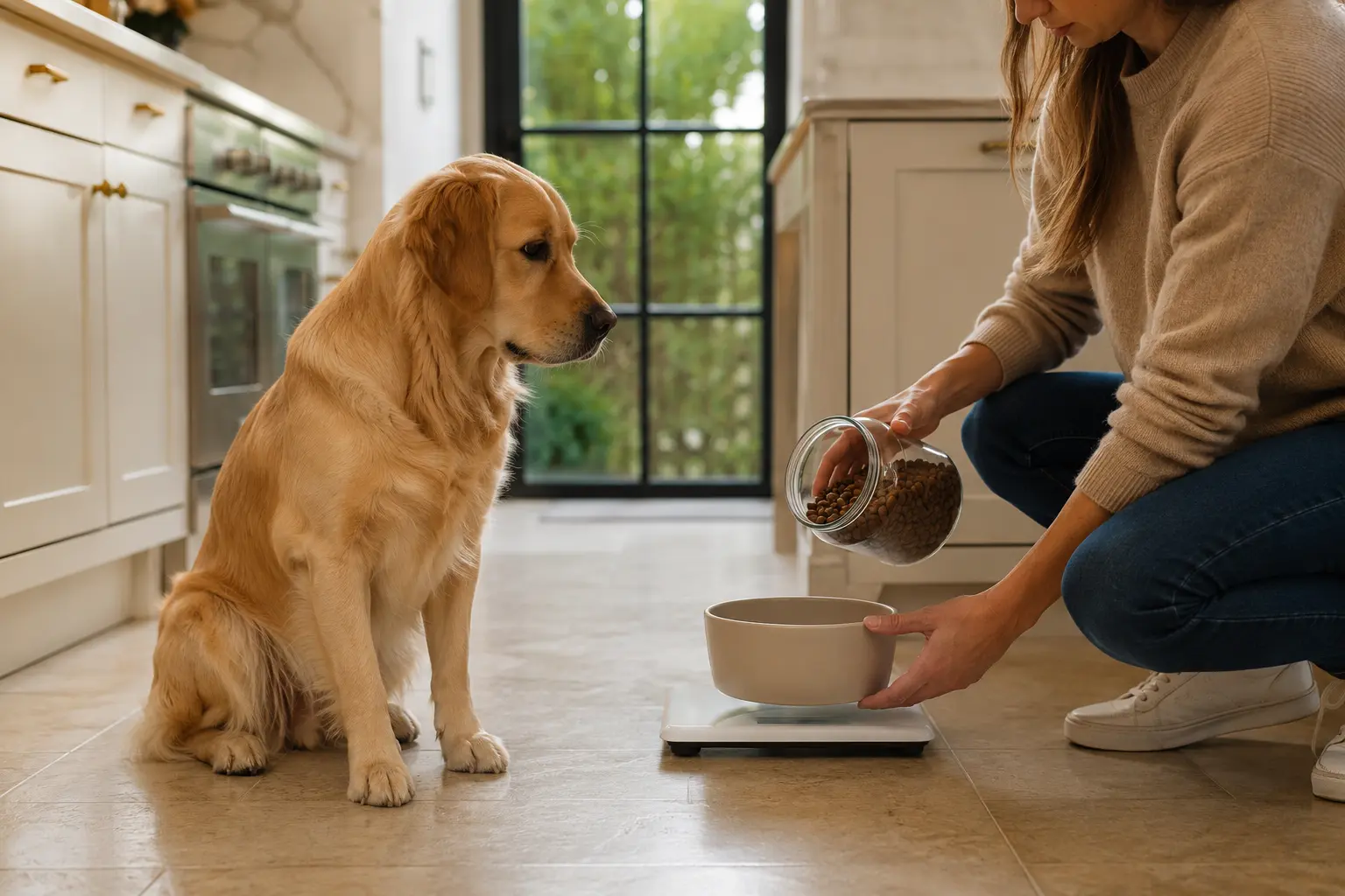 Mesurer correctement la ration alimentaire du chien