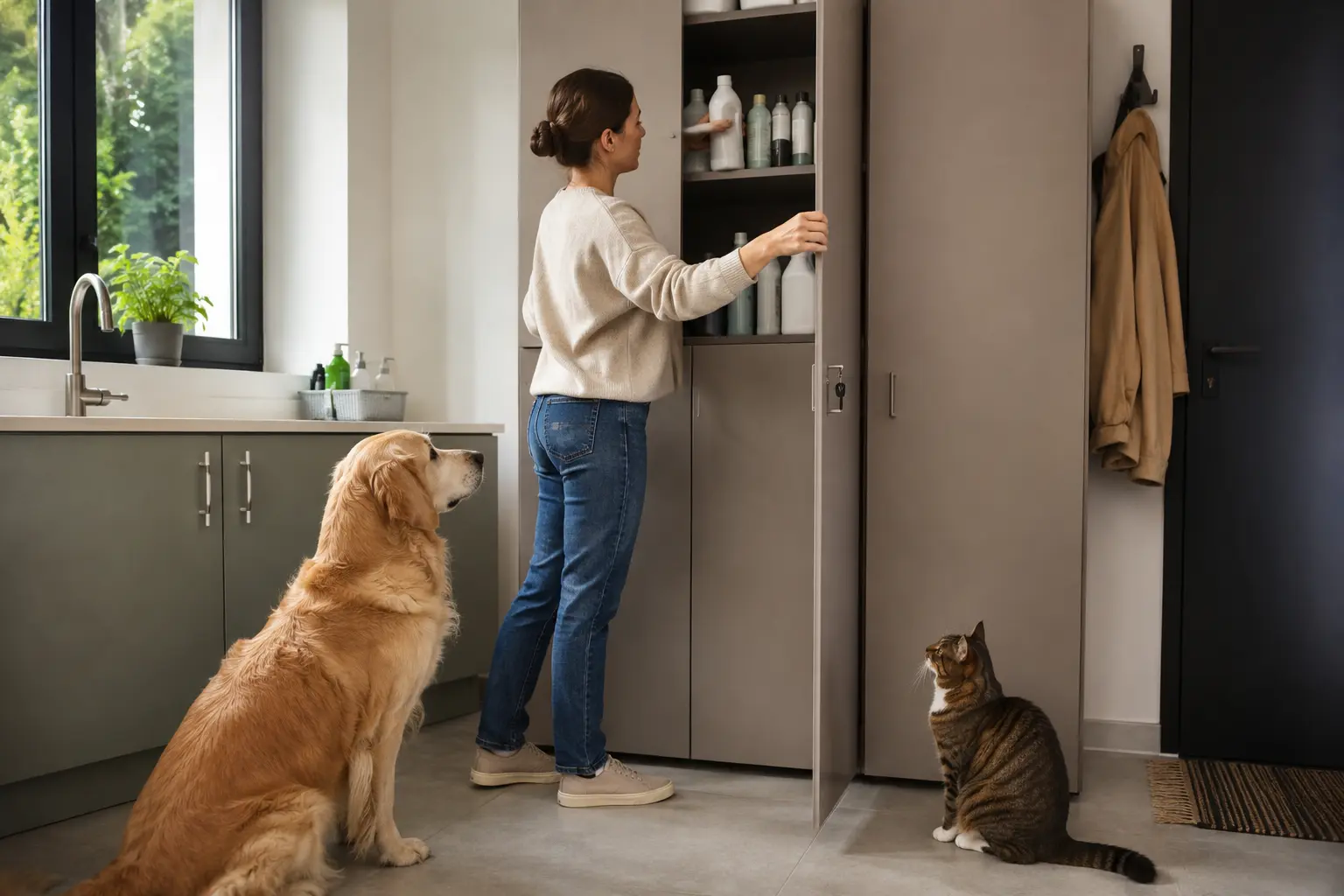 Sécuriser la cuisine pour les animaux domestiques