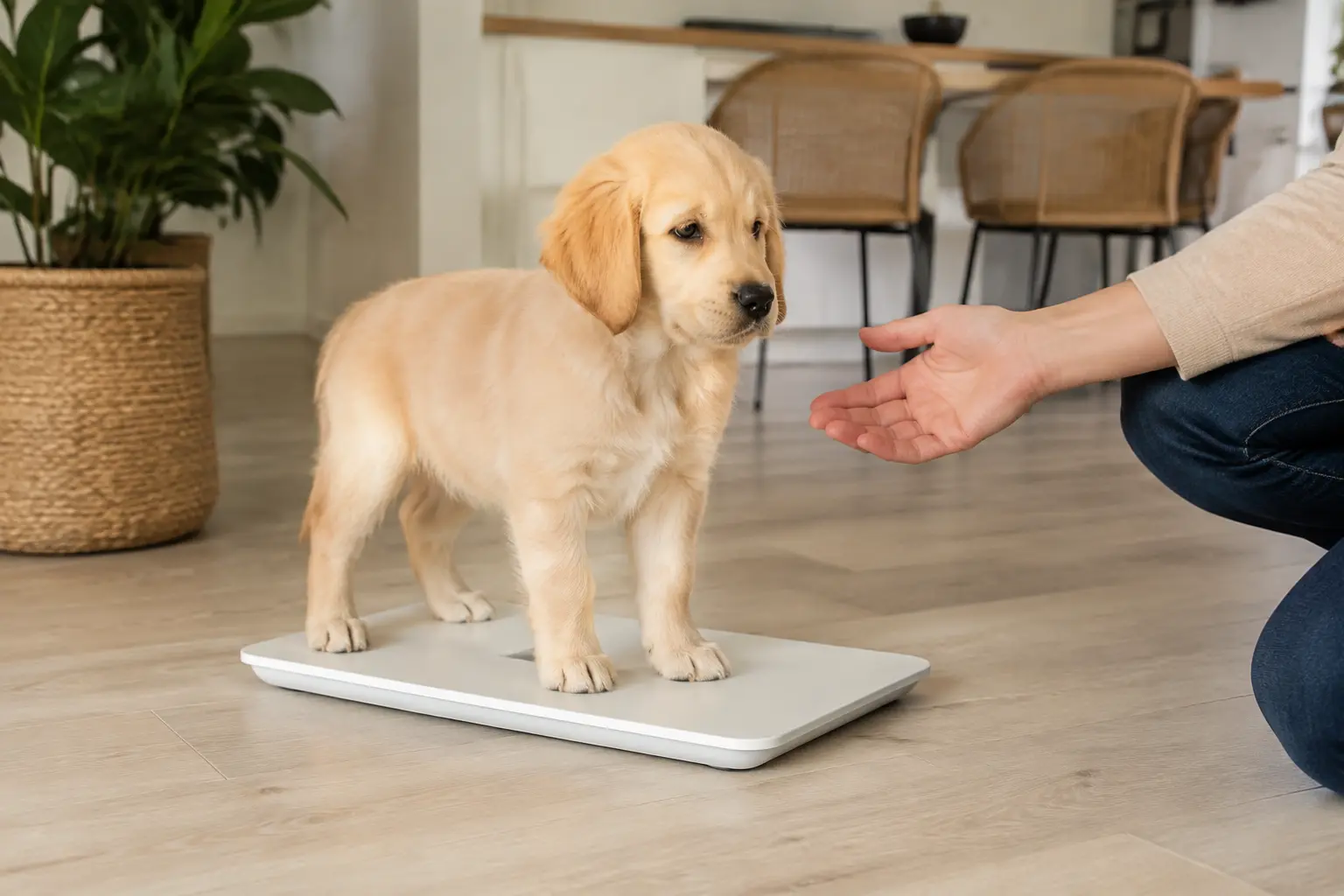 Transition alimentaire progressive pour un chiot