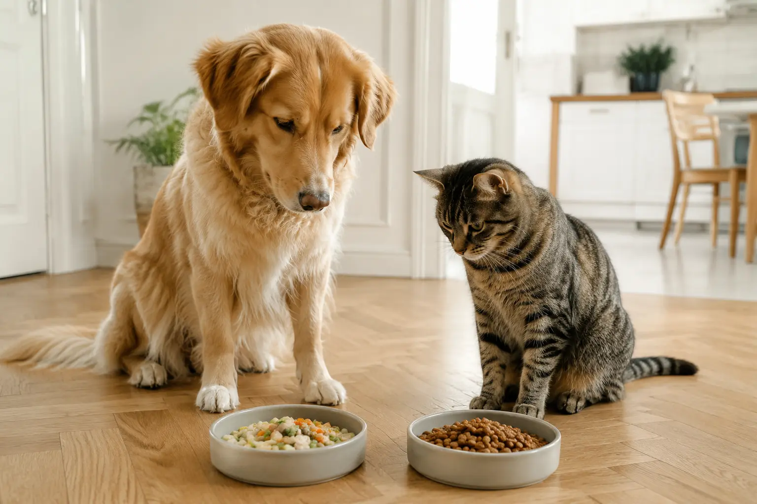 Transition alimentaire progressive chez le chien et le chat