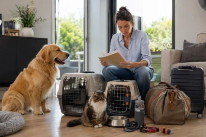 Installer un chien et un chat dans un hébergement sécurisé.